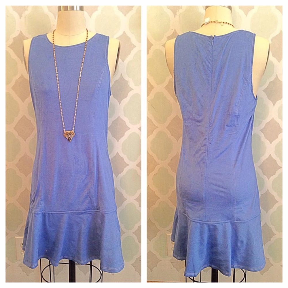 Faux Suede Shift Dress